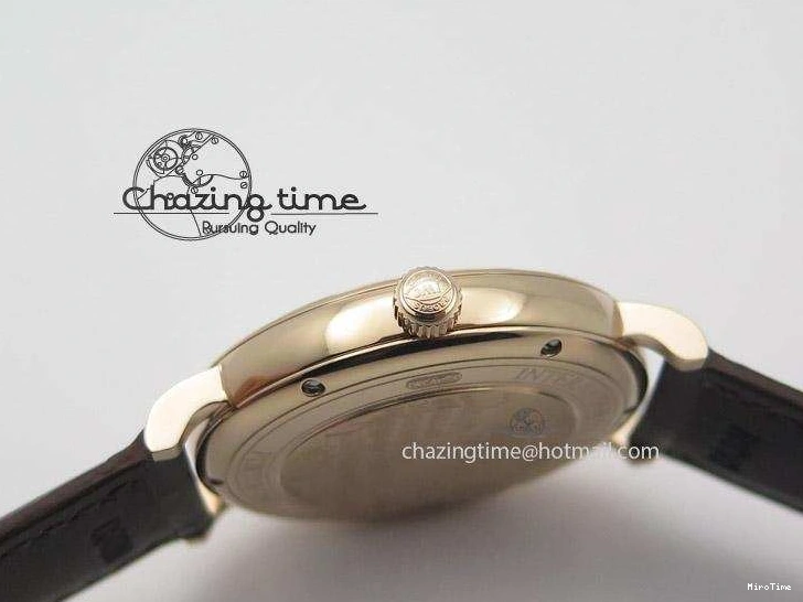 MIROTIME 0425 Modern Portofino SCHAFFHAUSEN RG MKF 1:1 V2 Best Edition White Dial On Brown Leather Strap A 7344